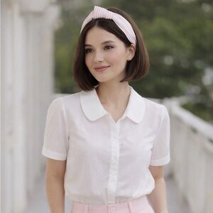 Pink Striped Headband